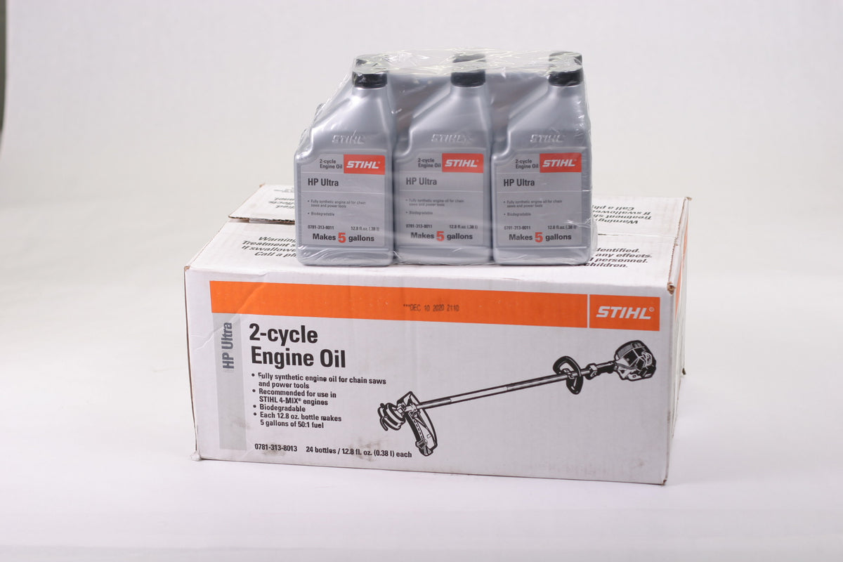 STIHL High Performance Ultra 2-Cycle Engine Oil - 12.8 Oz Bottles, 6 Pack For Chainsaws & Power Tools