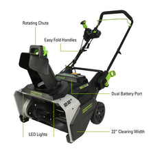 Load image into Gallery viewer, 82V Brushless 22&quot; Dual Port Snow Thrower Tool-Only
