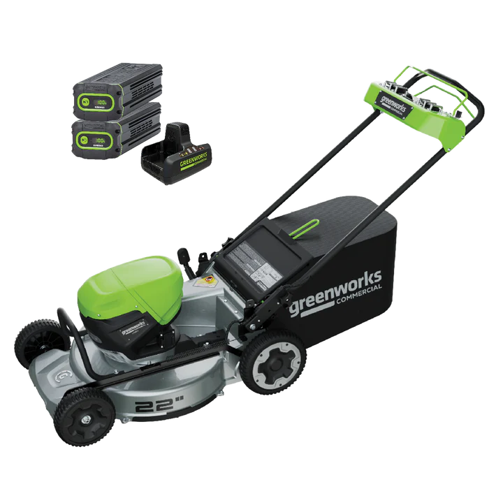 Optimus 82v 22” Self-propelled Mower With (2) 8 Ah Batteries And Dual Port Charger