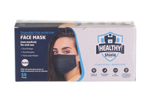 Load image into Gallery viewer, 3 PLY FACE MASK(BLACK) WITH EAR LOOP (NON N95)(BOX OF 50)
