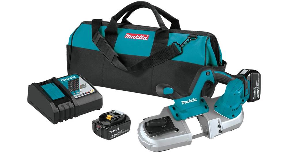 2021 Makita 18V LXT® Lithium-Ion Cordless Compact Band Saw Kit (5.0Ah) (XBP03T)