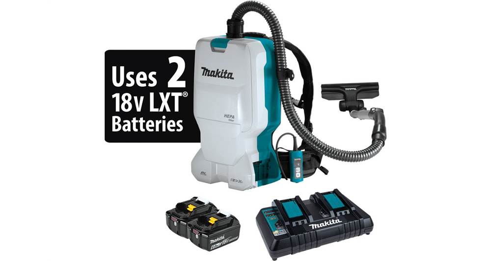 2021 Makita 36V (18V X2) LXT® Brushless 1.6 Gallon HEPA Filter Backpack Dry Vacuum (6.0Ah) (XCV17PG)