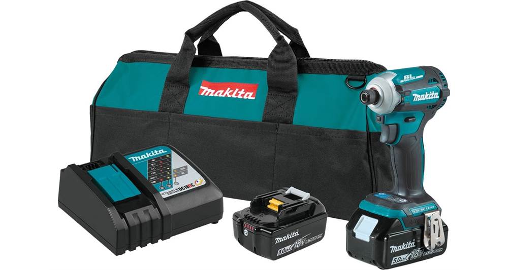 2021 Makita 18V LXT® Lithium-Ion Brushless Cordless Quick-Shift Mode™ 4-Speed Impact Driver Kit (5.0Ah) (XDT16T)