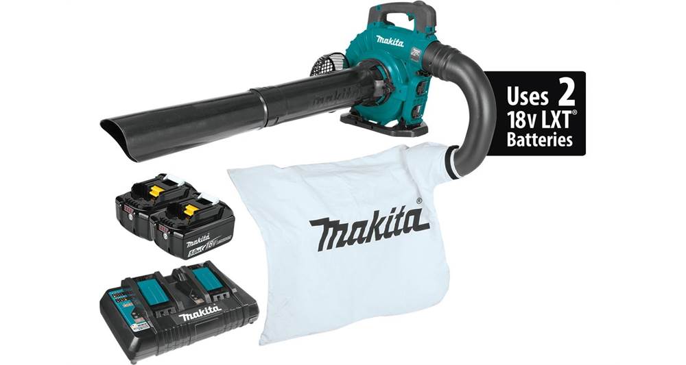 2021 Makita 36V (18V X2) LXT® Brushless Blower Kit with Vacuum Attachment Kit (5.0Ah) (XBU04PTV)