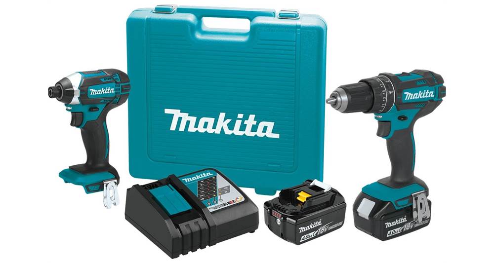 2021 Makita 18V LXT® Lithium-Ion Cordless 2-Pc. Combo Kit (4.0Ah) (XT261M)