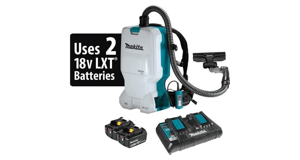 2020 Makita 18V X2 LXT® (36V) Brushless 1.6 Gallon HEPA Filter Backpack Dry Vacuum Kit (XCV17PG)